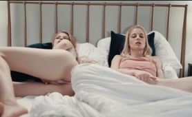 Stepsisters Masturbate Side By Side