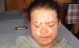 Cum Fetish Obsessed Housewife Rewarded With Hot Facial 