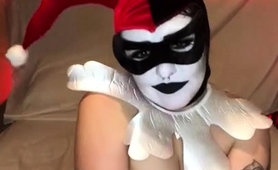 Amateur Milf Freak In Costume Brings Herself To Climax 