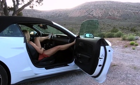 Hot Blonde Stuffed With Cock And Sprayed With Cum Outdoors