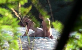 Voyeur Captures Amateur Couple Having Sex On The Beach